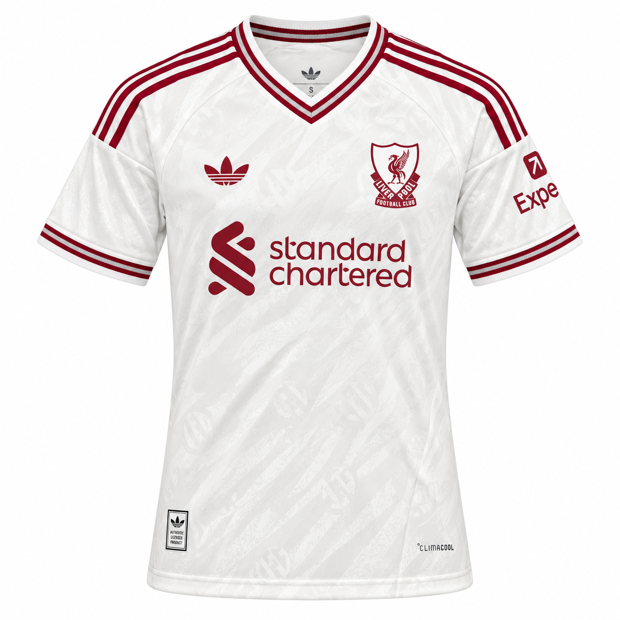 Liverpool 2025/26 White Away Jersey